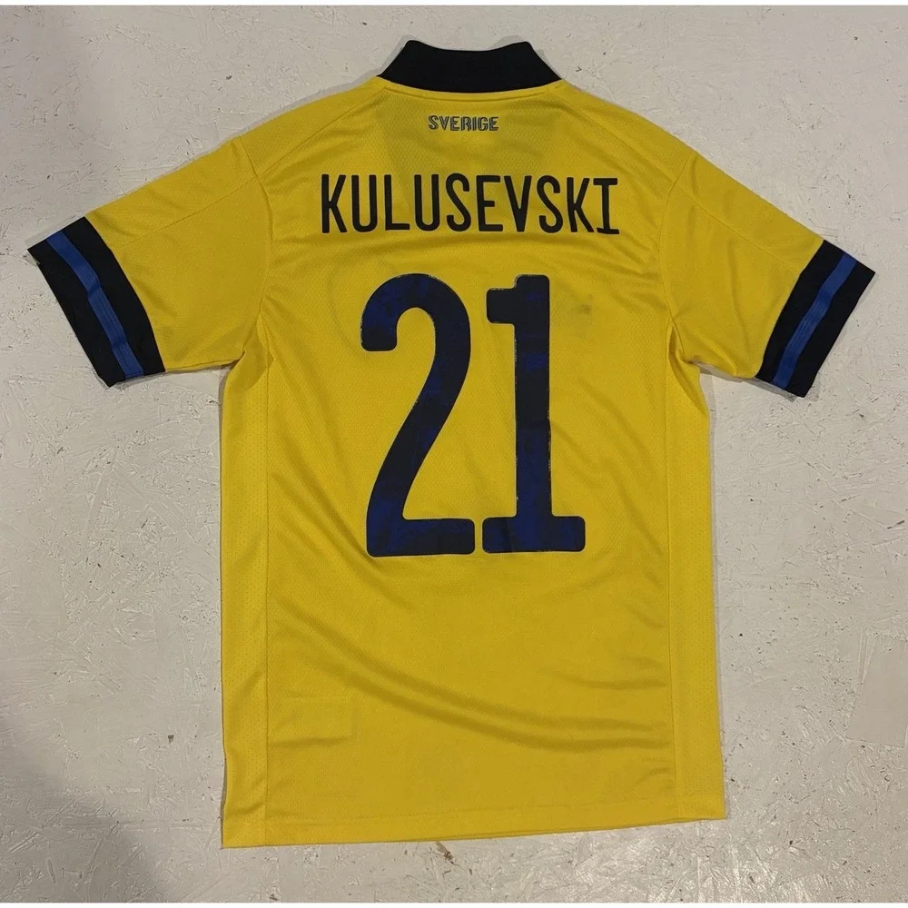 Adidas Sweden Team Home Soccer Jersey 2020/21 FH7620 Trikot Mens XS Kulusevski